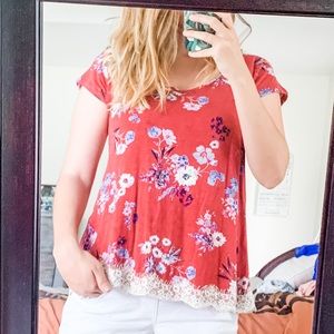 3/$15 Rewind Floral Tee